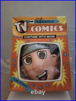 Vintage Rare VHTF Inspector Gadget TV Halloween Costume Mask Collegeville 1983