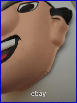 Vintage Rare VHTF Inspector Gadget TV Halloween Costume Mask Collegeville 1983
