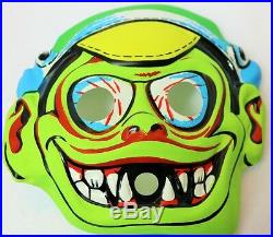 Vintage Rat Fink Racer Halloween Mask 1960's Topstone Rare Demon Childs Size Col