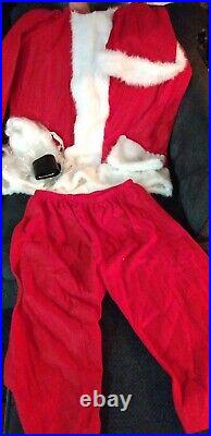 Vintage Rubie's Santa Claus Costume And Accessories Standard Size Shirt Pant Hat