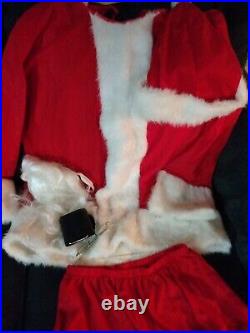 Vintage Rubie's Santa Claus Costume And Accessories Standard Size Shirt Pant Hat