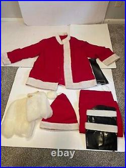 Vintage Santa Claus outfit suit costume in box complete Christmas