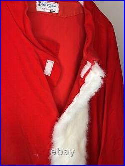 Vintage Santa Suit 60s / 70s Christmas Saint Nick Costume Xmas Dress up Santa