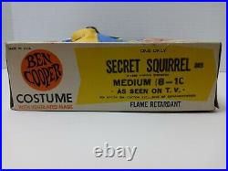 Vintage Secret Squirrel Halloween Costume complete in BOX 1965 BEN COOPER USA