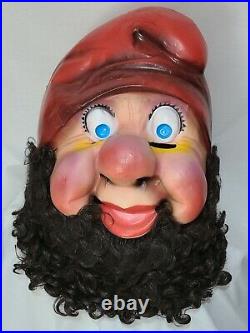 Vintage Snow White & The Seven Dwarfs/ Gnome Full Mascot Costume Head
