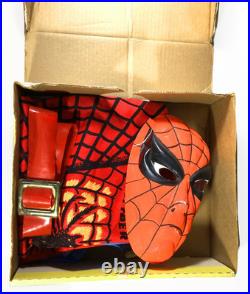 Vintage Spider-Man Playsuit / Ben Cooper 1975 Halloween Costume with Original Box