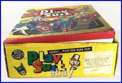 Vintage Spider-Man Playsuit / Ben Cooper 1975 Halloween Costume with Original Box Vintage Spider-Man Playsuit / Ben Cooper 1975 Halloween Costume with Original Box
