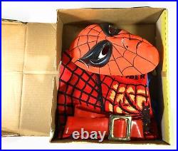 Vintage Spider-Man Playsuit / Ben Cooper 1975 Halloween Costume with Original Box
