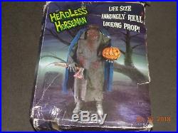 Vintage Spirit Halloween Life size Headless Horseman Prop