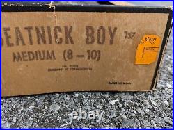 Vintage Spook Town Beatnick Boy Costume, Mask W Box RARE BEN COOPER. FLAWS