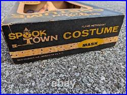 Vintage Spook Town Beatnick Boy Costume, Mask W Box RARE BEN COOPER. FLAWS