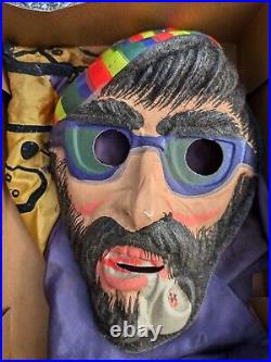 Vintage Spook Town Beatnick Boy Costume, Mask W Box RARE BEN COOPER. FLAWS