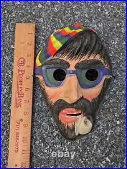 Vintage Spook Town Beatnick Boy Costume, Mask W Box RARE BEN COOPER. FLAWS