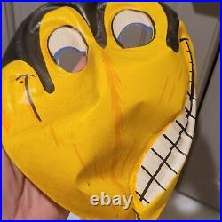 Vintage Spook Town Heckle & Jeckle Mask & Costume By Ben Cooper htf Halloween