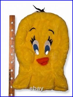 Vintage Tweety Bird Mascot Costume Adult Plush Head Jumpsuit Looney Tunes Rare