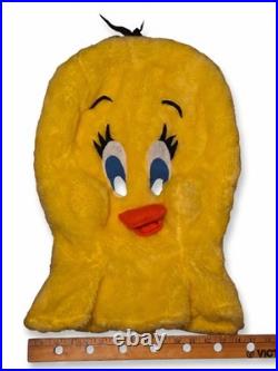 Vintage Tweety Bird Mascot Costume Adult Plush Head Jumpsuit Looney Tunes Rare