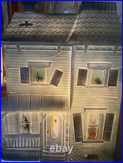 Vintage Union Blow Mold Halloween Haunted House Don Featherstone 1995 Excellent