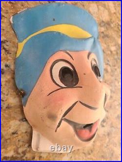 Vintage Walt Disney Jiminy Cricket Mask by Ben Cooper rare