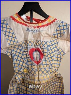 Vintage Wizard of Oz DOROTHY Vintage Mask & Costume Ben Cooper 1975 RARE