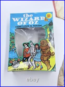 Vintage Wizard of Oz DOROTHY Vintage Mask & Costume Ben Cooper 1975 RARE