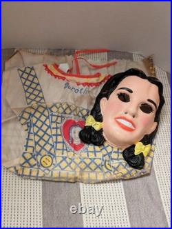 Vintage Wizard of Oz DOROTHY Vintage Mask & Costume Ben Cooper 1975 RARE