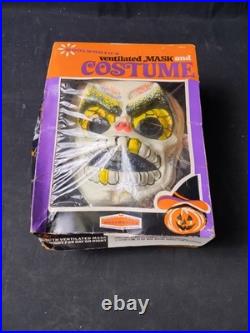 Vintage Woolworth's Ben Cooper Skelton Halloween Costume Kids Medium
