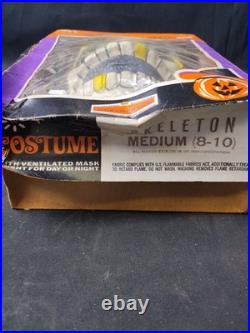 Vintage Woolworth's Ben Cooper Skelton Halloween Costume Kids Medium