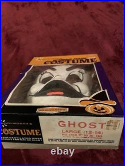 Vintage Woolworth's CREEPY Ghost Rare Costume, Ben Cooper. All Complete