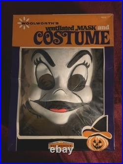 Vintage Woolworth's CREEPY Ghost Rare Costume, Ben Cooper. All Complete