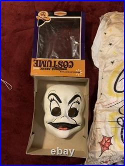 Vintage Woolworth's CREEPY Ghost Rare Costume, Ben Cooper. All Complete