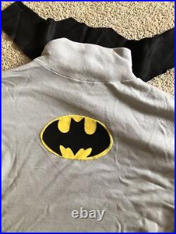 Vintage homemade batman halloween costume Cowl Belt Shirt Pants Boots