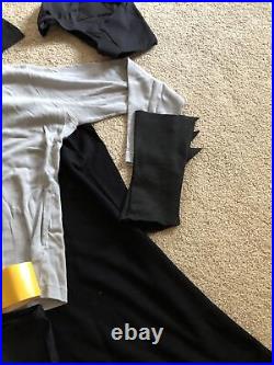 Vintage homemade batman halloween costume Cowl Belt Shirt Pants Boots