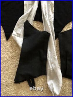 Vintage homemade batman halloween costume Cowl Belt Shirt Pants Boots