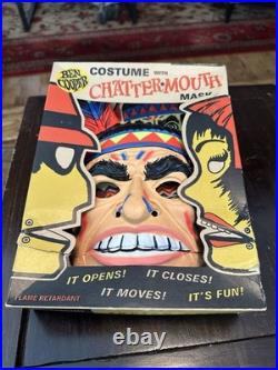 Vintage mid 1950s Complete Boxed Ben Cooper Indian Chief Costume Mask Box Rare