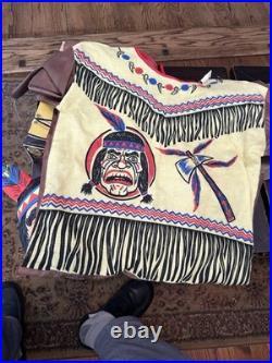 Vintage mid 1950s Complete Boxed Ben Cooper Indian Chief Costume Mask Box Rare