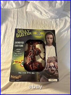 Vntg Spirit halloween Belly Buster Demon Baby Costume Shirt TESTED AND WORKING
