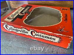 Vtg 1960s Collegeville Halloween Costume Mask BRUTE w Box CHILDS Frankenstein