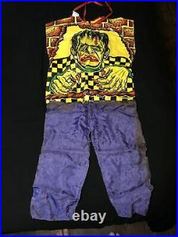 Vtg 1970s Ben Cooper FRANKENSTEIN Monster Costume Mask Retro Halloween