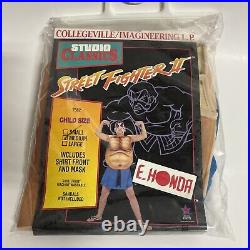 Vtg 1991 Street Fighter 2 E. Honda Collegeville Halloween Plastic Mask Costume