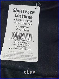 Vtg 2011 Ghost Face Scream 4 Fun World Costume withBelt & Gloves Mask NOT Included