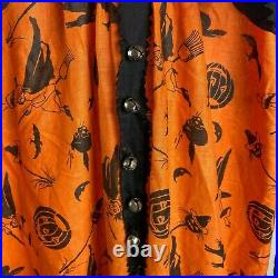 Vtg 20s-30s Childrens Halloween Romper Clown Witch Ruffles Medium