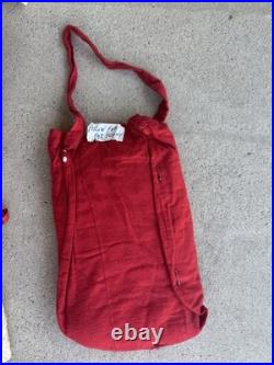Vtg 5 Piece 1950's Handmade Santa Suit Costume Flannel One Size S/M/L Christmas
