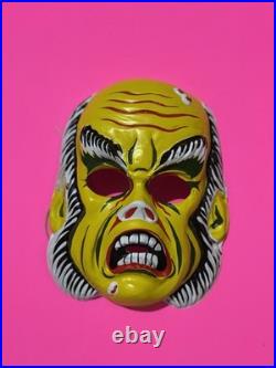 Vtg 60s Horror Monster Halloween Costume Ben Cooper Dr Jekyll & Mr Hyde Mask Lot