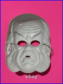 Vtg 60s Horror Monster Halloween Costume Ben Cooper Dr Jekyll & Mr Hyde Mask Lot