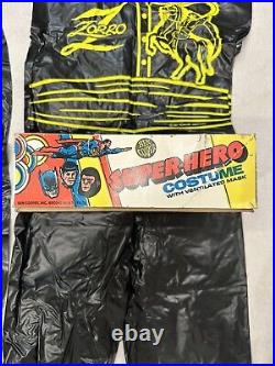 Vtg 80s Ben Cooper ZORRO Halloween Kids Costume Disney Movie Bandit Trick Treat