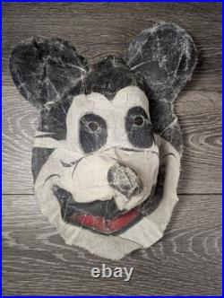 Vtg Authentic Walt Disney Halloween Ben Cooper Mickey Mouse Mask Costume & Box