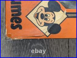Vtg Authentic Walt Disney Halloween Ben Cooper Mickey Mouse Mask Costume & Box