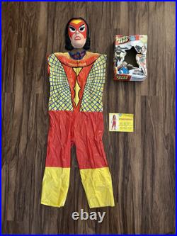 Vtg Ben Cooper 1976 Spider-Woman Halloween Mask & Costume Rare