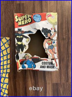 Vtg Ben Cooper 1976 Spider-Woman Halloween Mask & Costume Rare