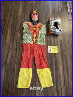 Vtg Ben Cooper 1976 Spider-Woman Halloween Mask & Costume Rare
